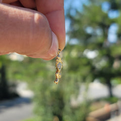 10K, 14K or 18K Gold Witch On Broom Pendant