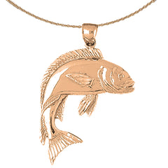 10K, 14K or 18K Gold Mahi-mahi Pendant