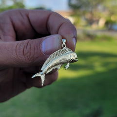 10K, 14K or 18K Gold Mahi-mahi Pendant