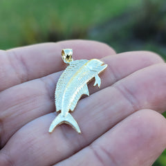 10K, 14K or 18K Gold Mahi-mahi Pendant