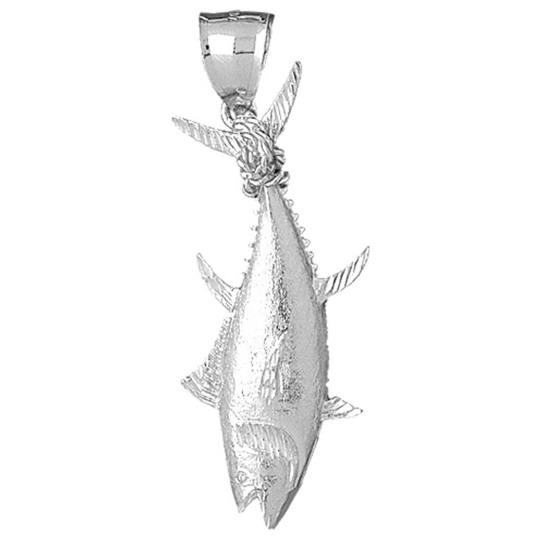 10K, 14K or 18K Gold Tuna Pendant