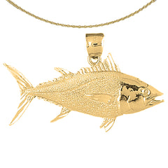 Thunfisch-Anhänger aus 10 Karat, 14 Karat oder 18 Karat Gold