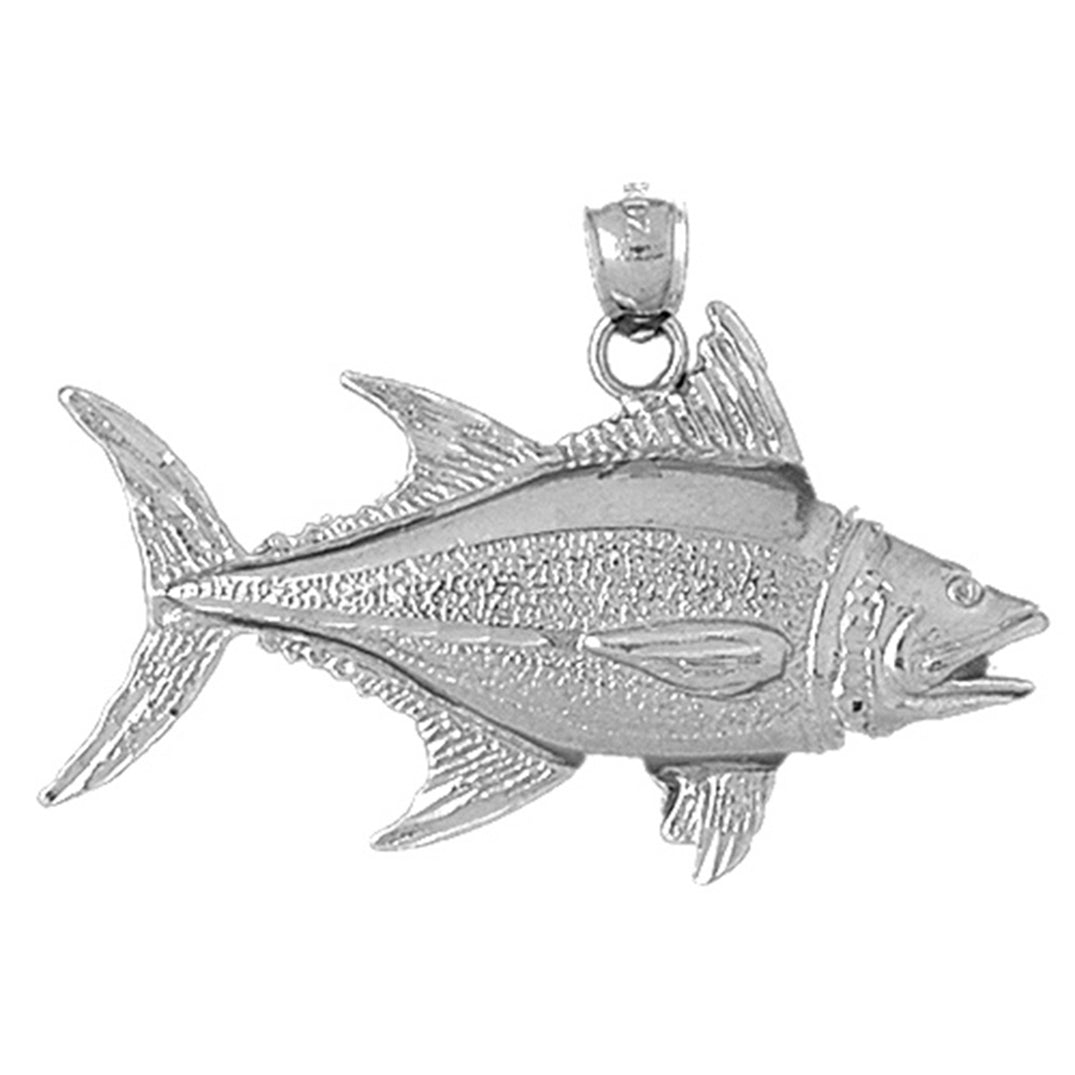 10K, 14K or 18K Gold Tuna Pendant