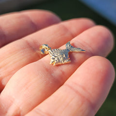 14K or 18K Gold Goldfish Pendant