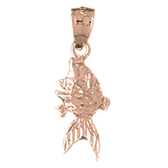 14K or 18K Gold Goldfish Pendant