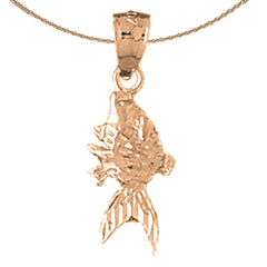 14K or 18K Gold Goldfish Pendant