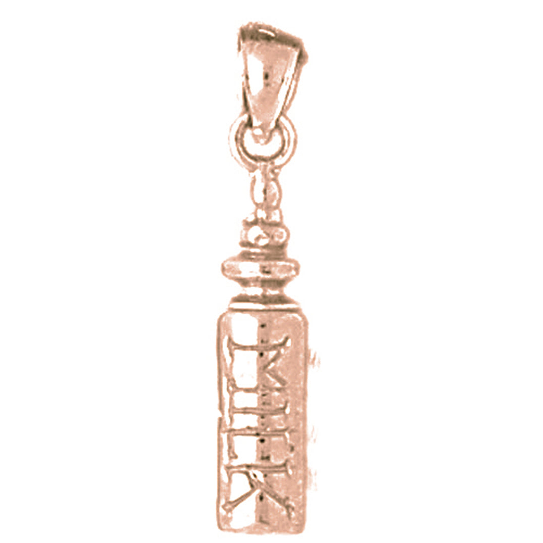 14K or 18K Gold Baby Bottle Pendant