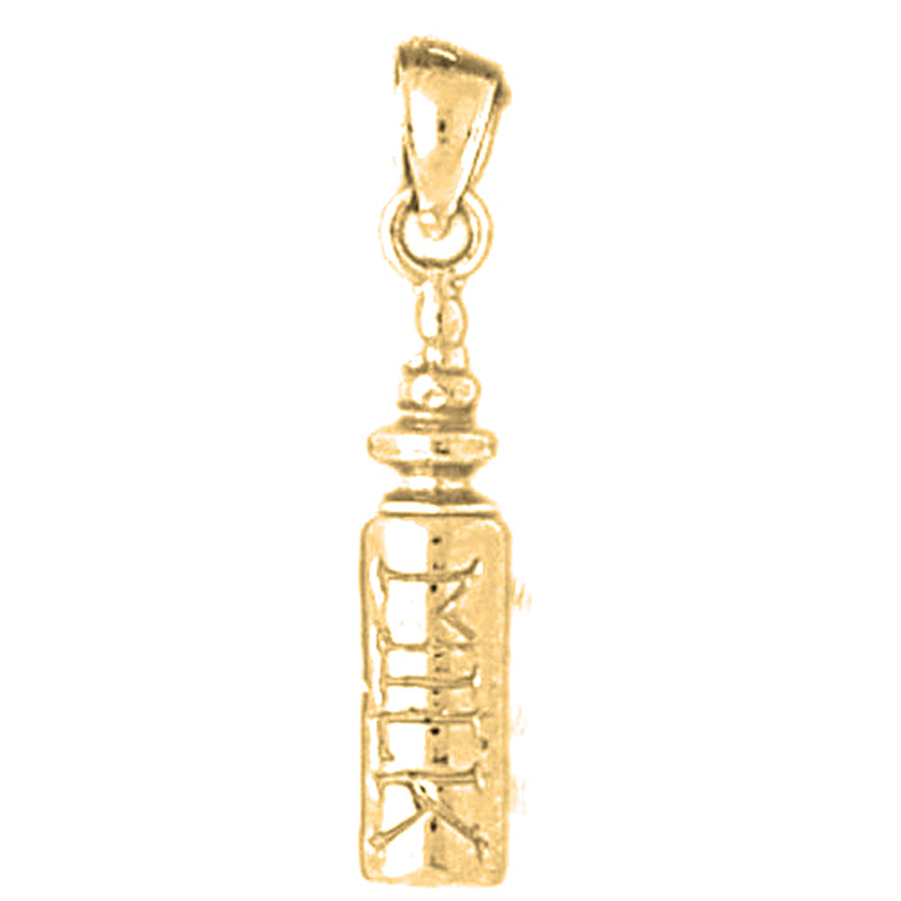 14K or 18K Gold Baby Bottle Pendant