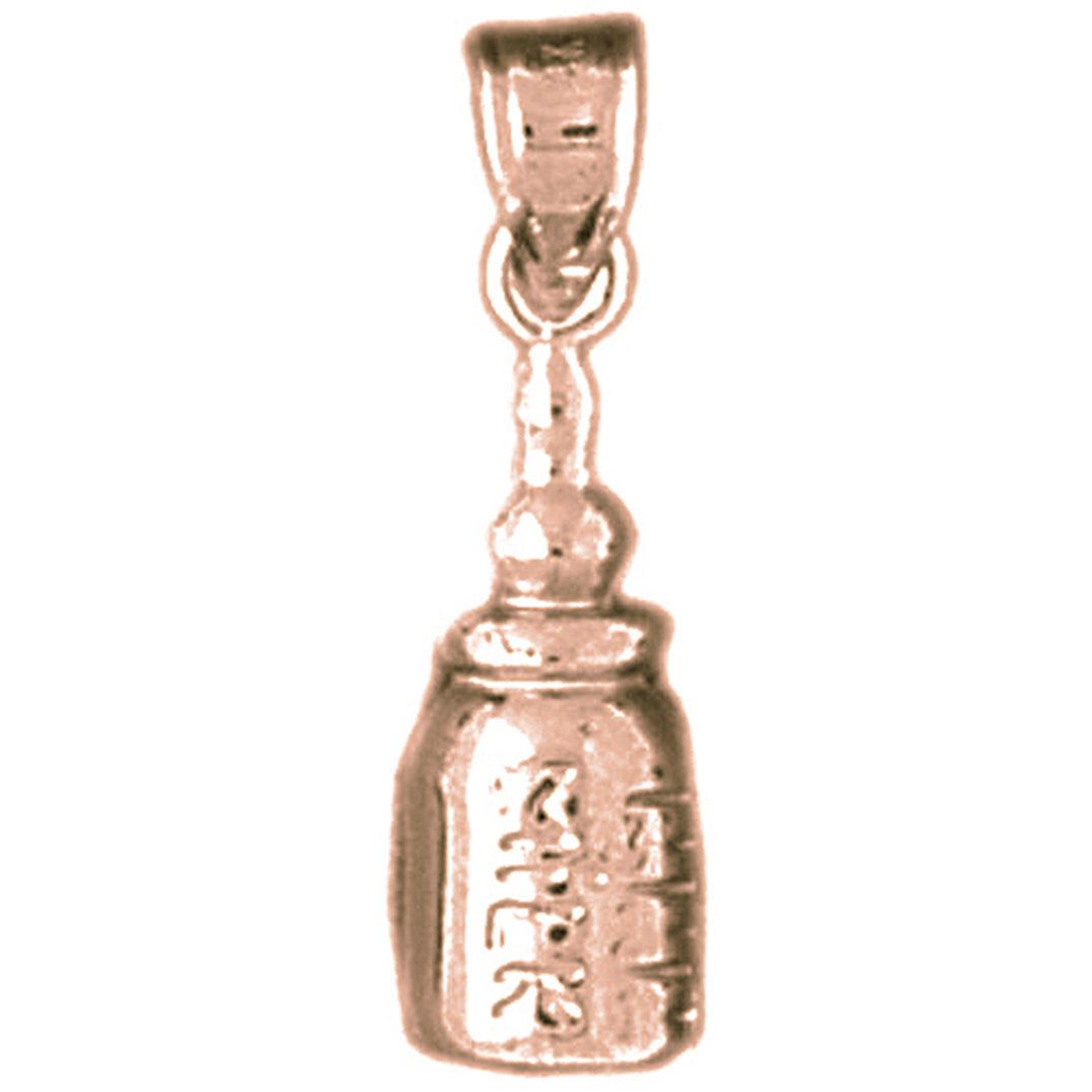 14K or 18K Gold Baby Bottle Pendant