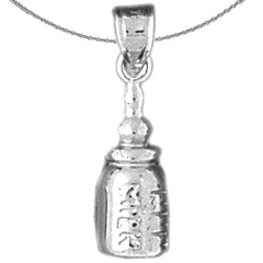 14K or 18K Gold Baby Bottle Pendant