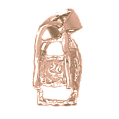 14K or 18K Gold 3D Baby Chair Pendant