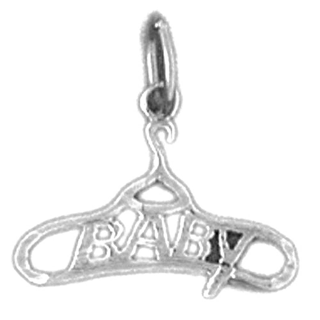 14K or 18K Gold Baby Clothes Hanger Pendant