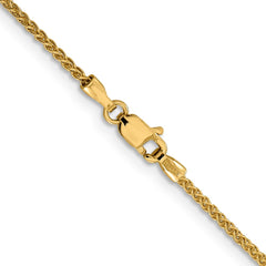 14K Yellow Gold 1.5mm Spiga (Wheat) Chain