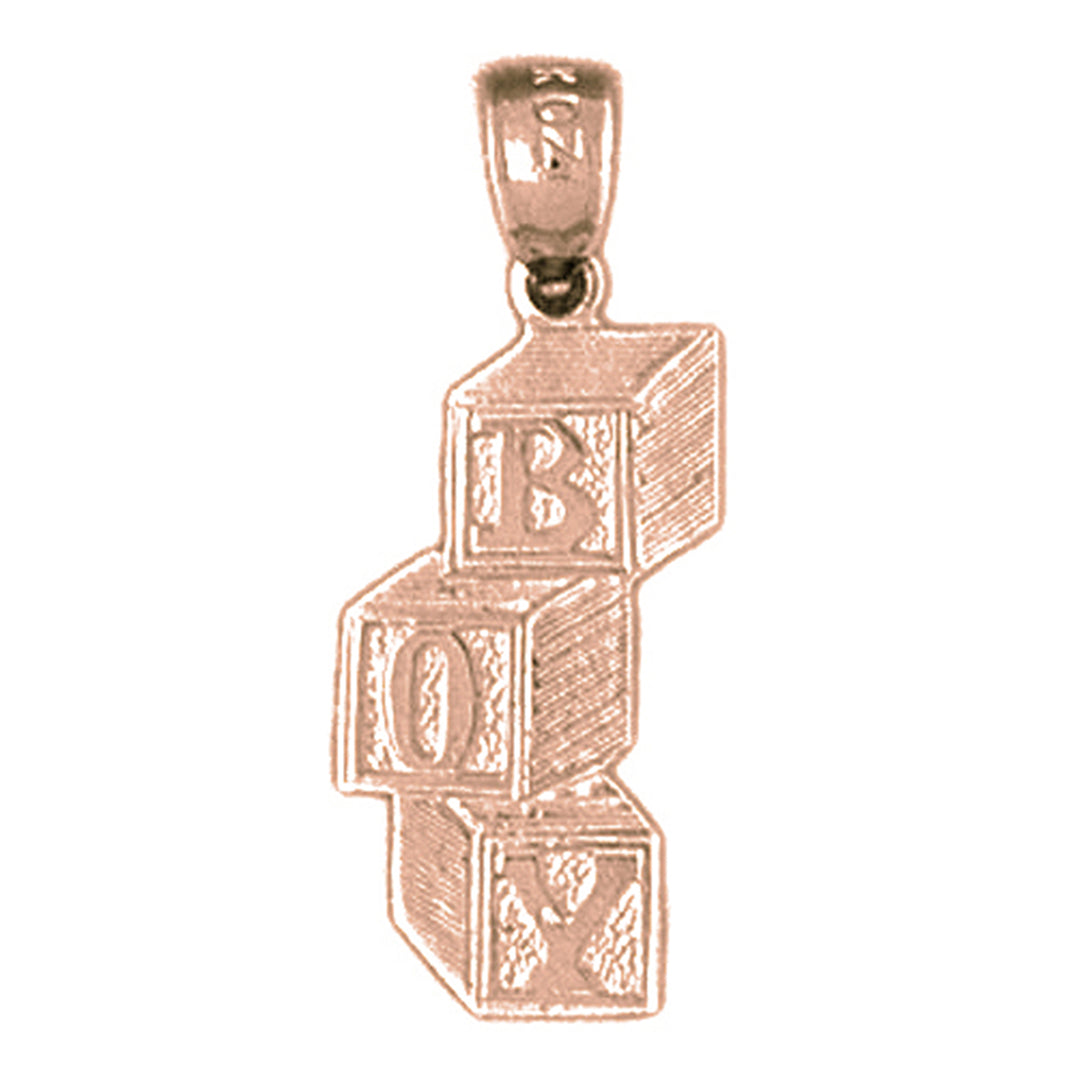 14K or 18K Gold Boy Pendant