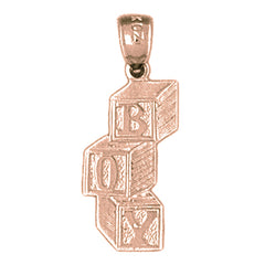 14K or 18K Gold Boy Pendant