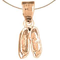 14K or 18K Gold Dance Shoes Pendant