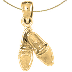 10K, 14K or 18K Gold Shoes Pendant