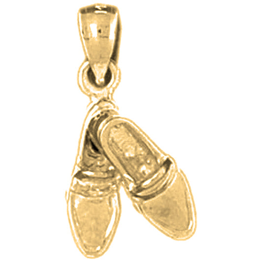 10K, 14K or 18K Gold Shoes Pendant