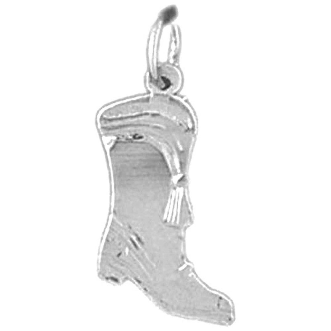 14K or 18K Gold Boot Pendant