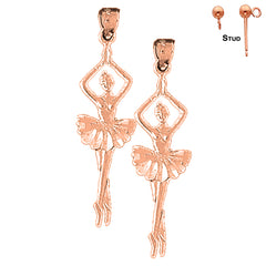 5. Position Ballerina-Ohrringe aus 14 Karat oder 18 Karat Gold