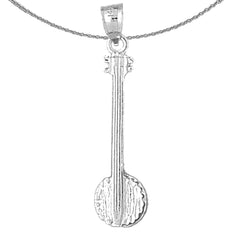 14K or 18K Gold Banjo Pendant