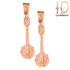 14K or 18K Gold Banjo Earrings