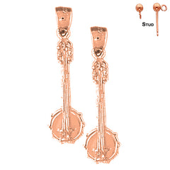 14K or 18K Gold Banjo Earrings