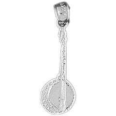 14K or 18K Gold Banjo Pendant