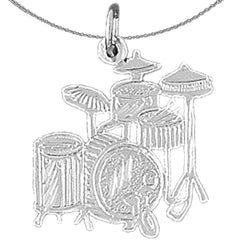 14K or 18K Gold Drums Pendant