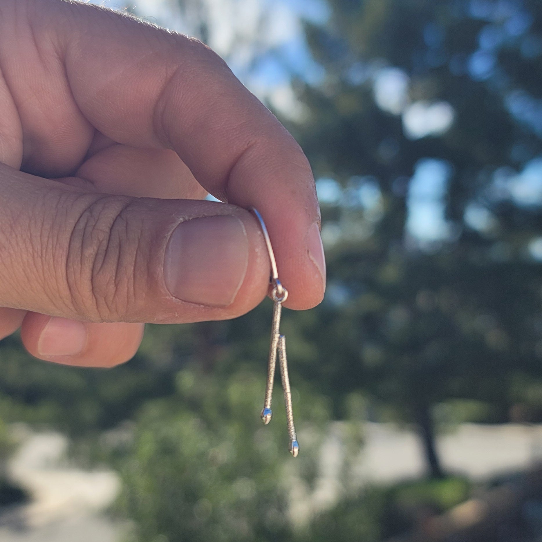 14K or 18K Gold 3D Drum Sticks Pendant