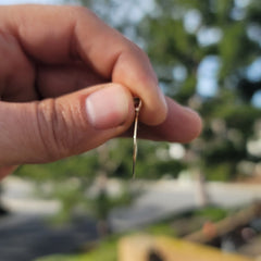 10K, 14K or 18K Gold Record Pendant