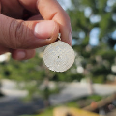 10K, 14K or 18K Gold Record Pendant