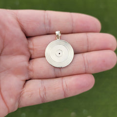 10K, 14K or 18K Gold Record Pendant