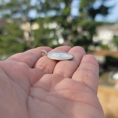 10K, 14K or 18K Gold Record Pendant