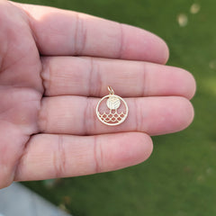14K or 18K Gold Water Polo Pendant