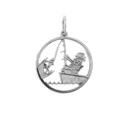 14K or 18K Gold Fisherman Pendant