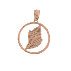 14K or 18K Gold Conch Shell Pendant