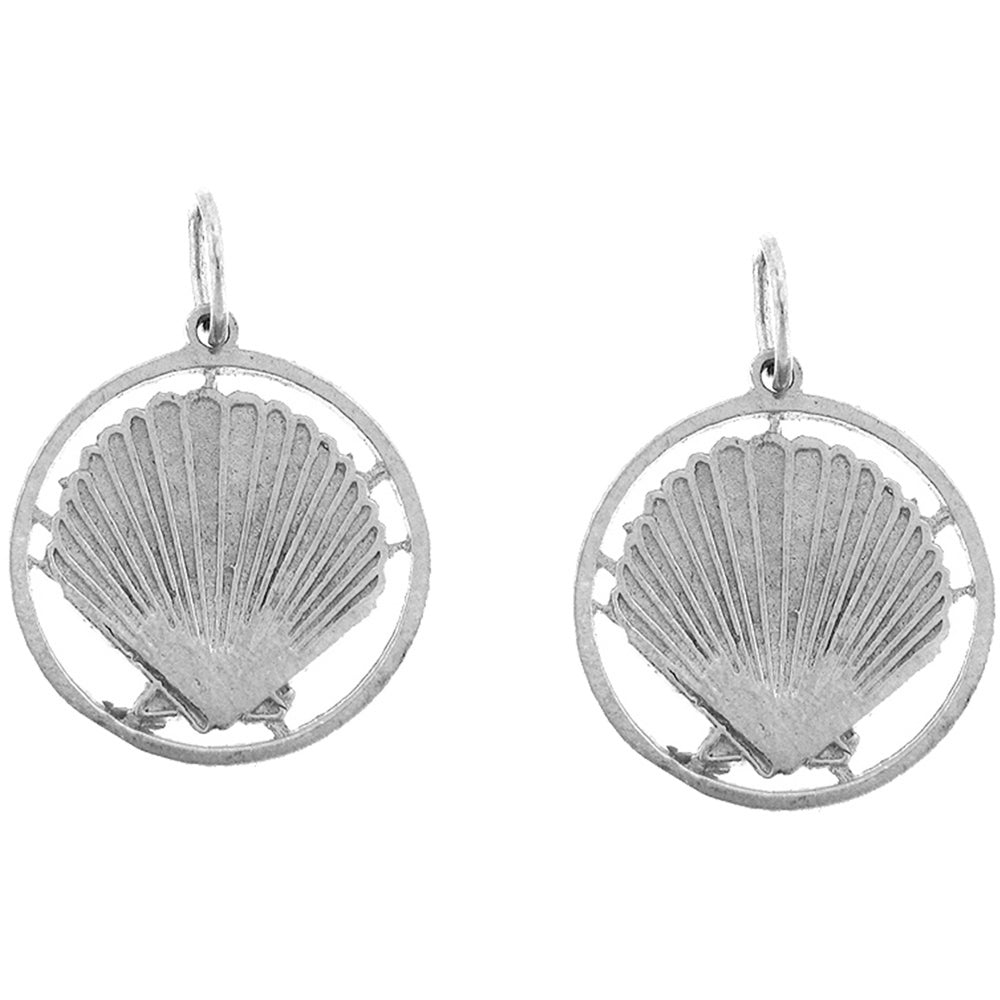 Sterling Silver 20mm Shell Earrings