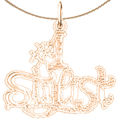 14K or 18K Gold #1 Stylist Pendant