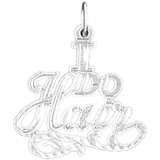 14K or 18K Gold "I Do Hair" Pendant