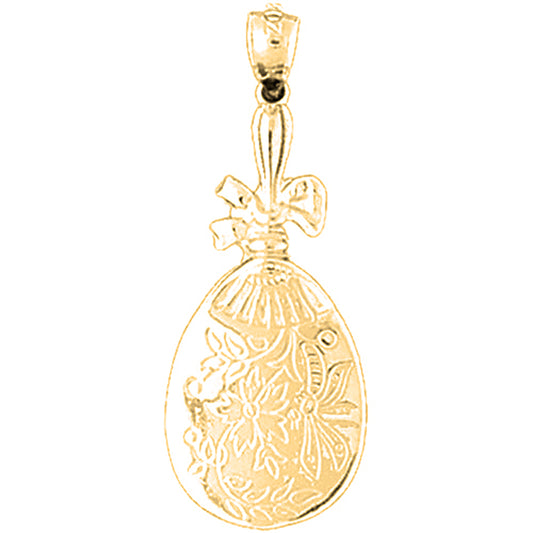 10K, 14K or 18K Gold Vanity Mirror Pendant