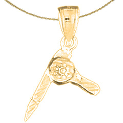 14K or 18K Gold 3D Blow Dryer Pendant