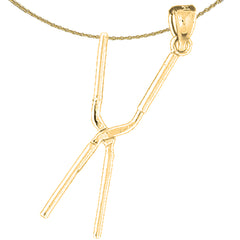 14K or 18K Gold 3-D, Moveable, Hair Straightener Pendant