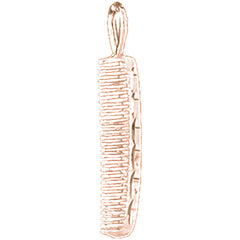 14K or 18K Gold Comb Pendant