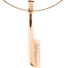 14K or 18K Gold Comb Pendant