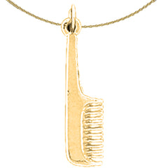 Colgante Peine de Oro de 14K o 18K