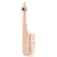 14K or 18K Gold Comb Pendant