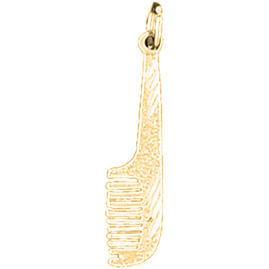 14K or 18K Gold Comb Pendant