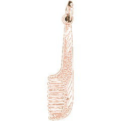 14K or 18K Gold Comb Pendant