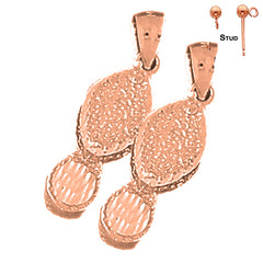 14K oder 18K Gold 22mm Juwelier Loop Ohrringe